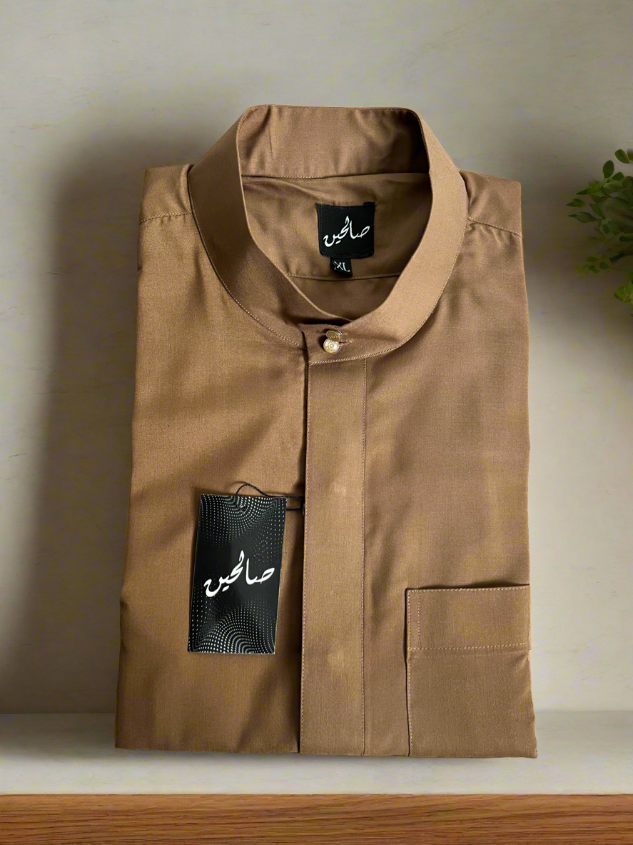 Men's Thobe / Jubba - Caramel Brown