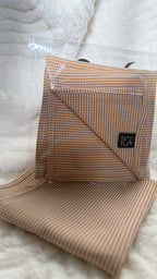 Classic Mustard Micro-Houndstooth Pocket Square