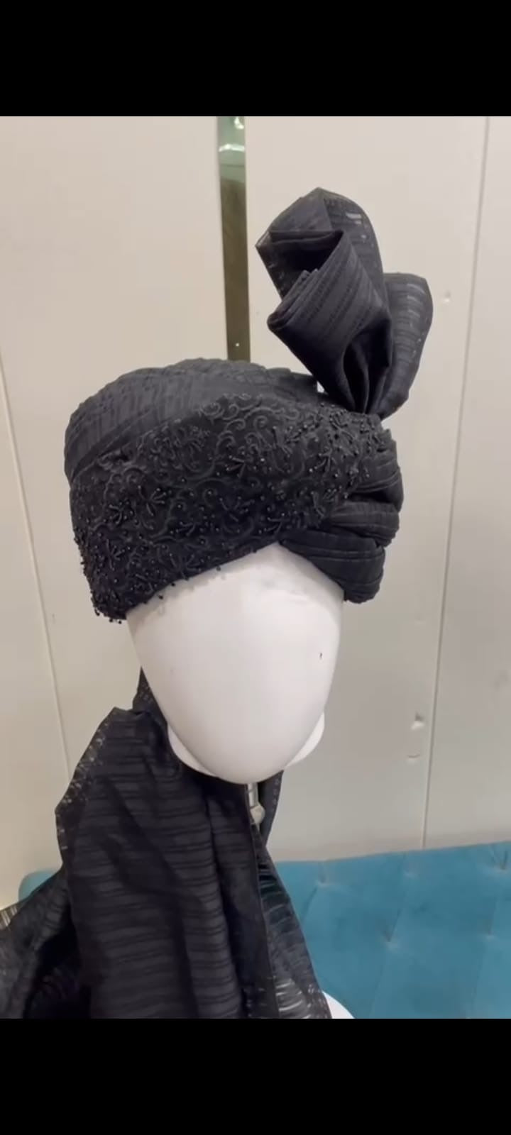 Onyx Black Embroidered Groom’s Sherwani Set