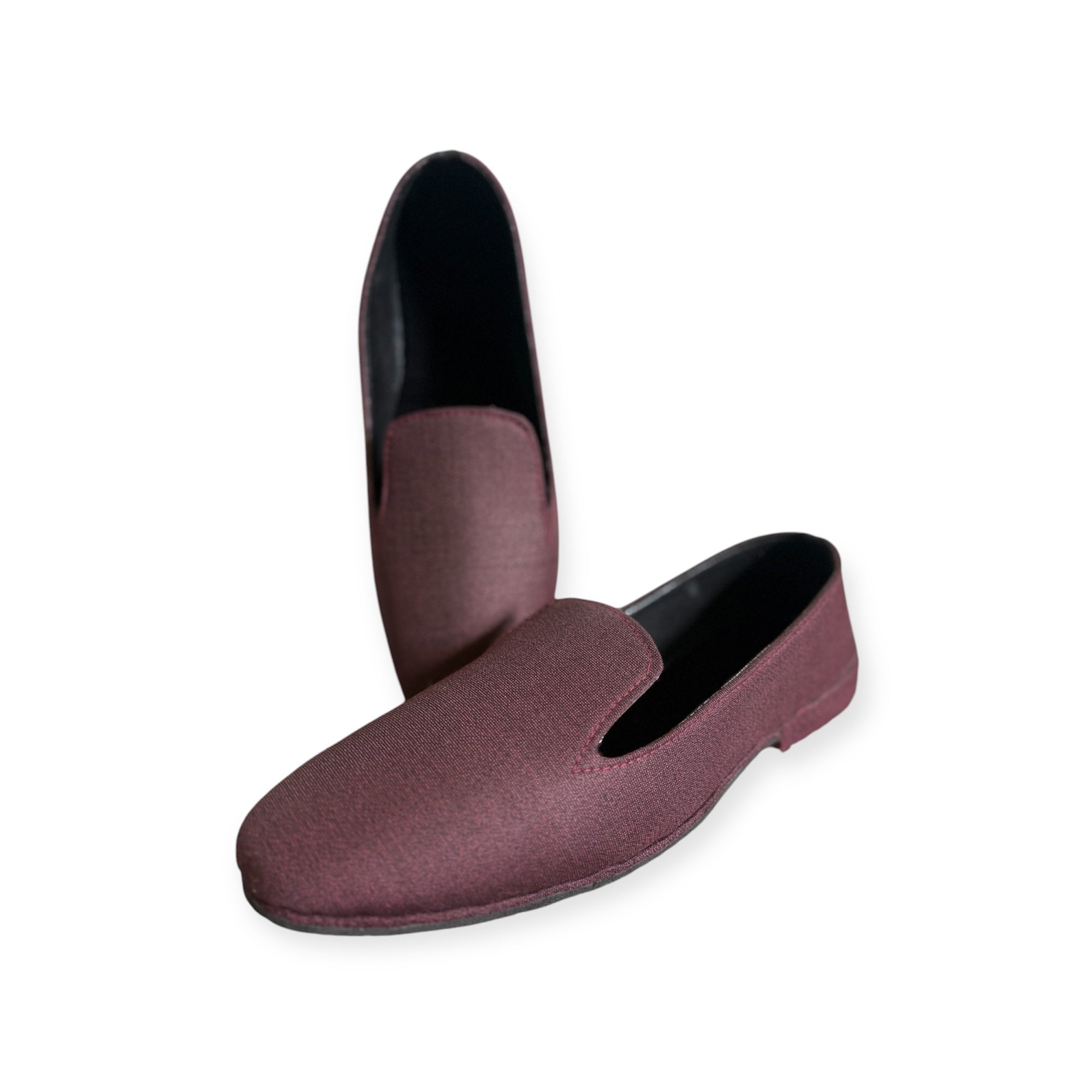 Handmade Maroon Formal Loafers