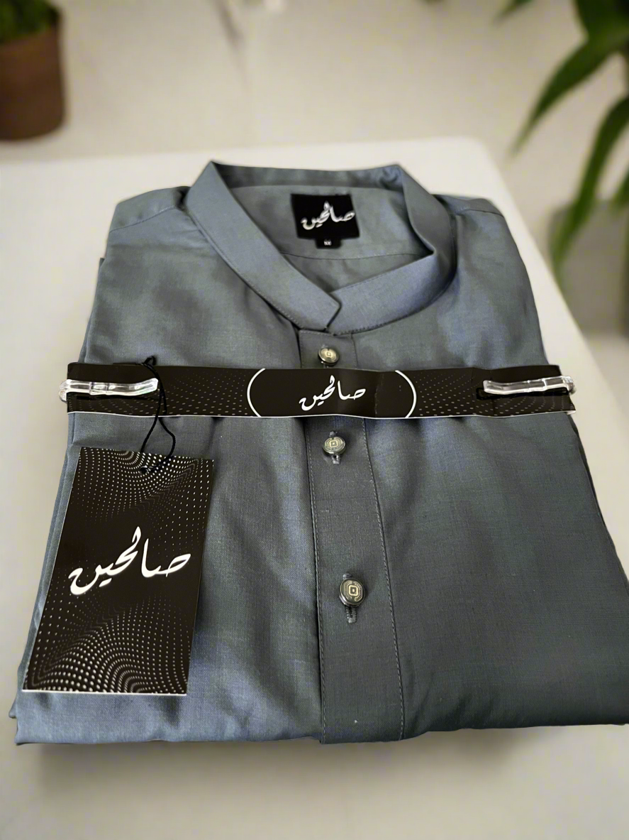 Malaysian Gray Men's Shalwar Kameez