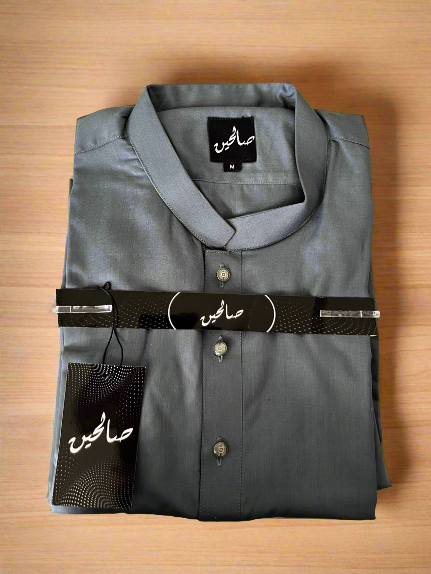 Malaysian Gray Men's Shalwar Kameez