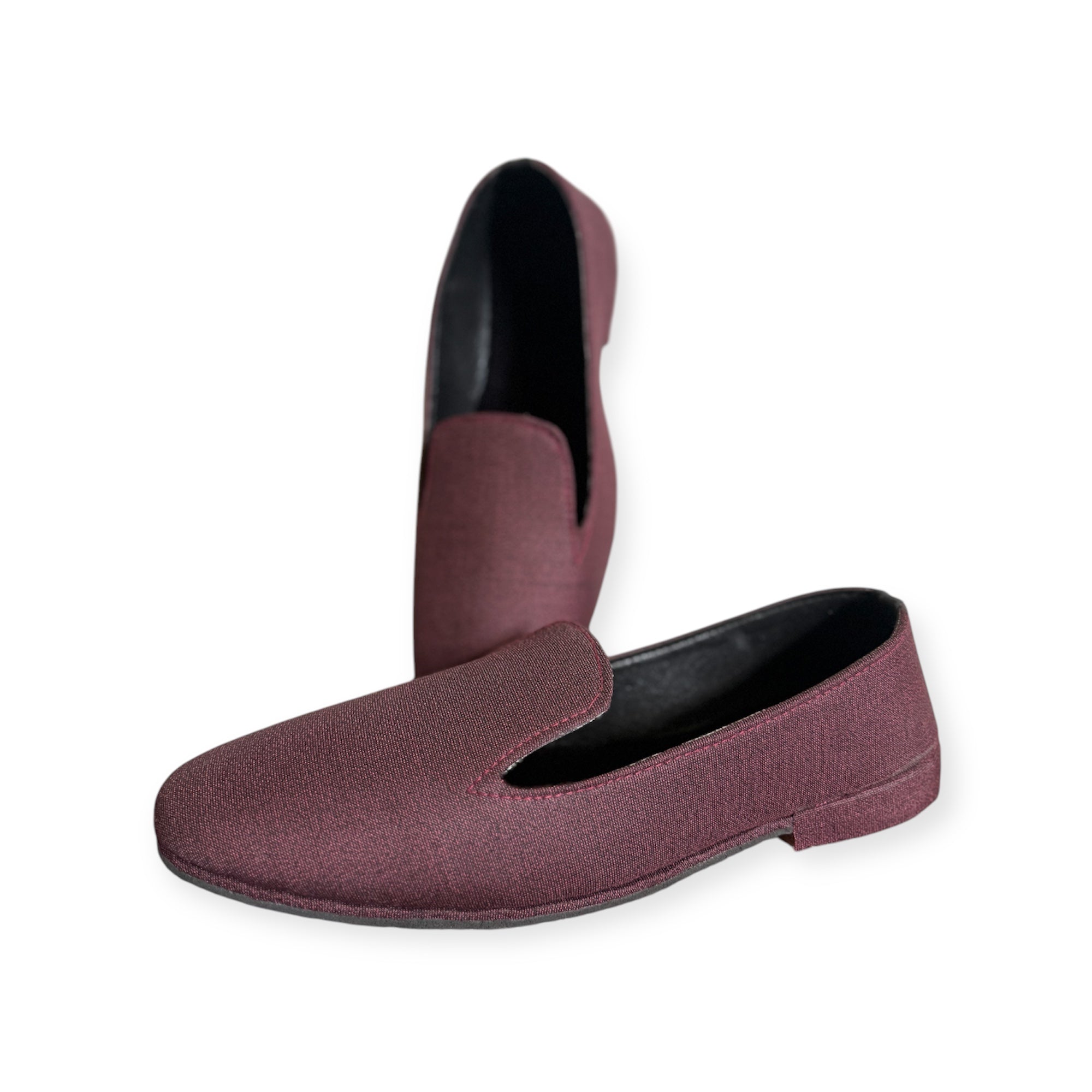 Handmade Maroon Formal Loafers