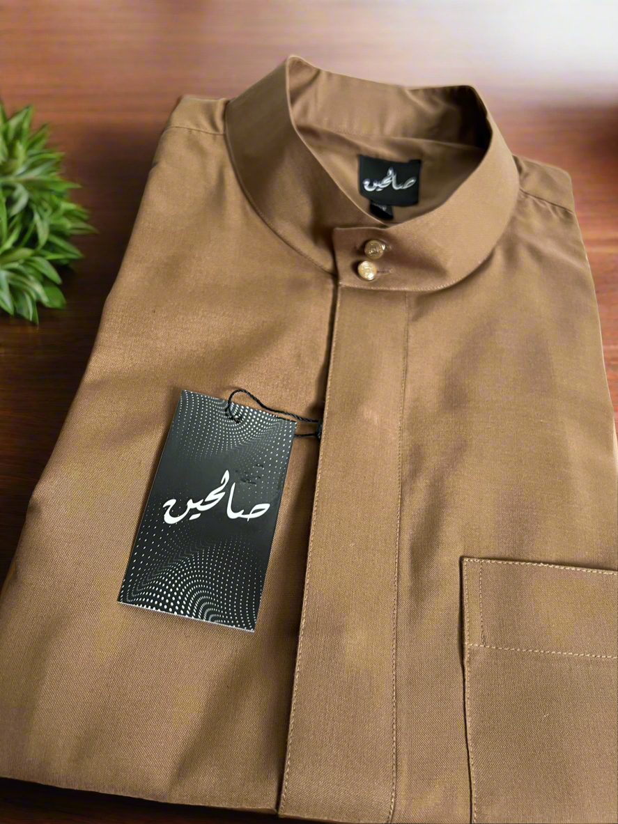 Men's Thobe / Jubba - Caramel Brown