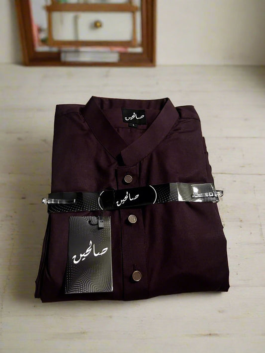 Men's Shalwar Kameez - Maroon